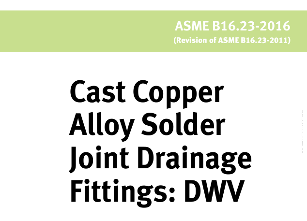 ASME B16.23:2016 pdf download