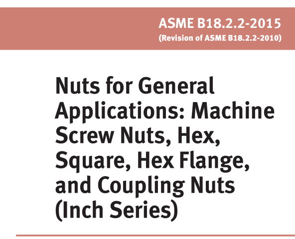 ASME B18.2.2:2015 pdf download