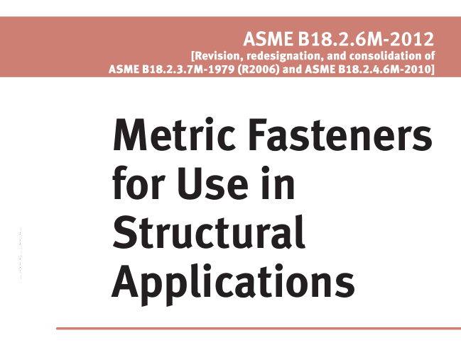 ASME B18.2.6M:2012 pdf download