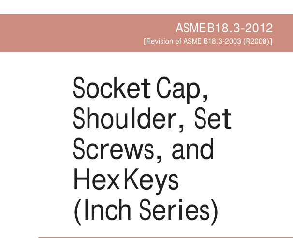 ASME B18.3:2012 pdf download