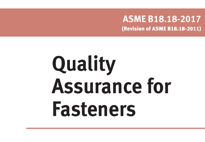 ASME B18.18:2017 pdf download
