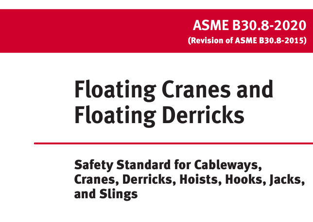 ASME B30.8:2020 pdf download