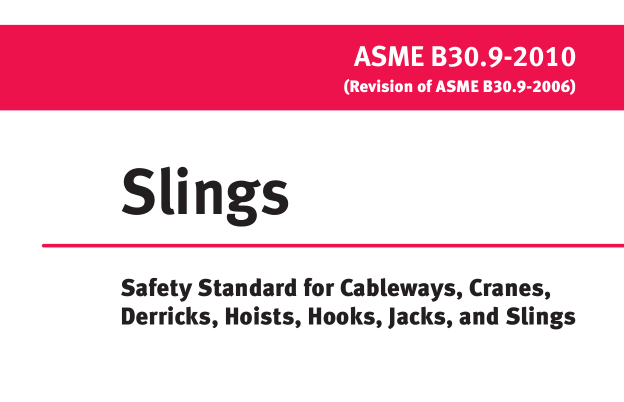 ASME B30.9:2010 pdf download
