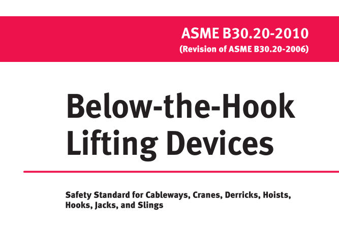 ASME B30.20:2010 pdf download