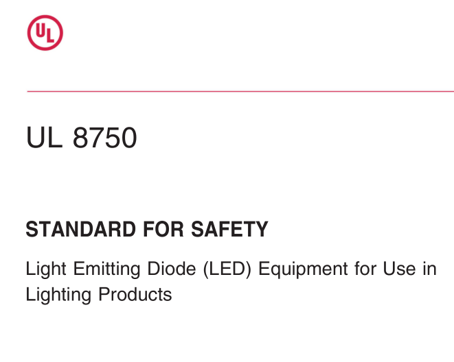 UL 8750:2017 pdf download