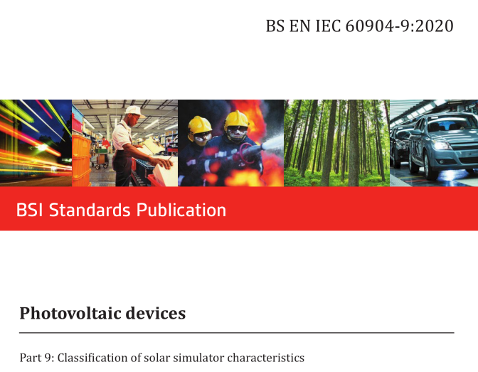 BS EN IEC 60904-9:2020 pdf download