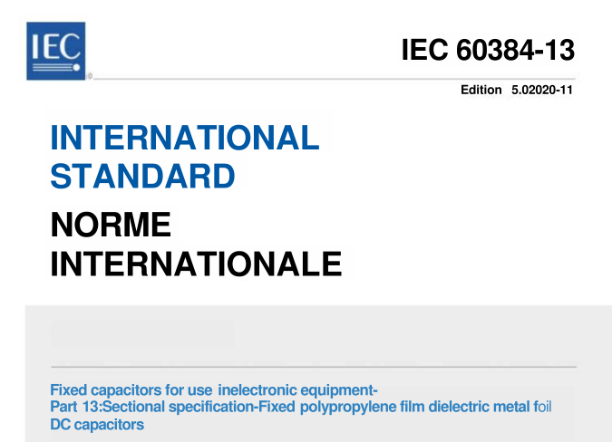 IEC 60384-13:2020 pdf download