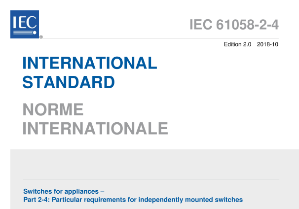 IEC 61058-2-4:2018 pdf download