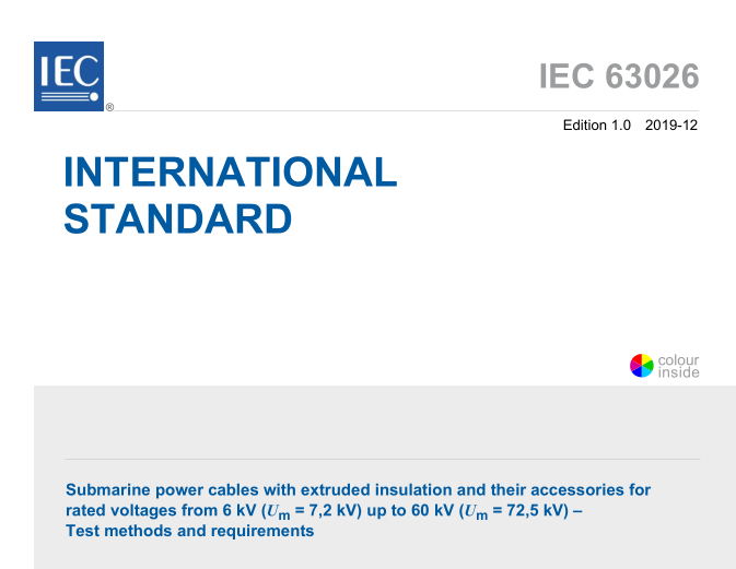 IEC 63026:2019 pdf download