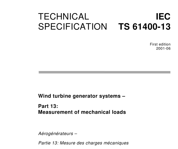 IEC TS 61400-13:2001 pdf download