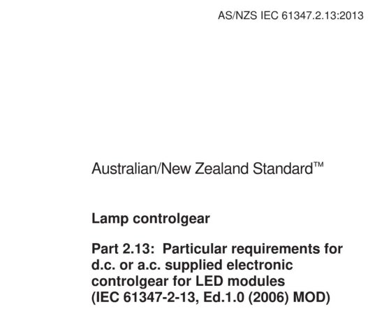 AS NZS IEC 61347.2.13:2013 pdf download