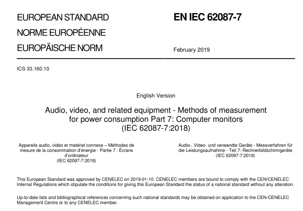 EN IEC 62087-7:2019 pdf download