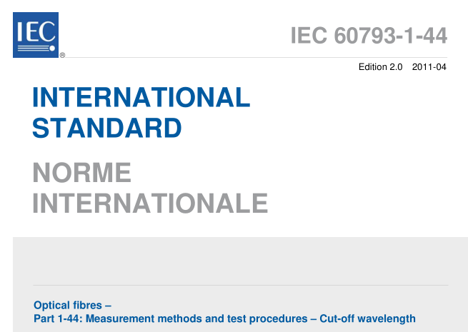 IEC 60793-1-44:2011 pdf download