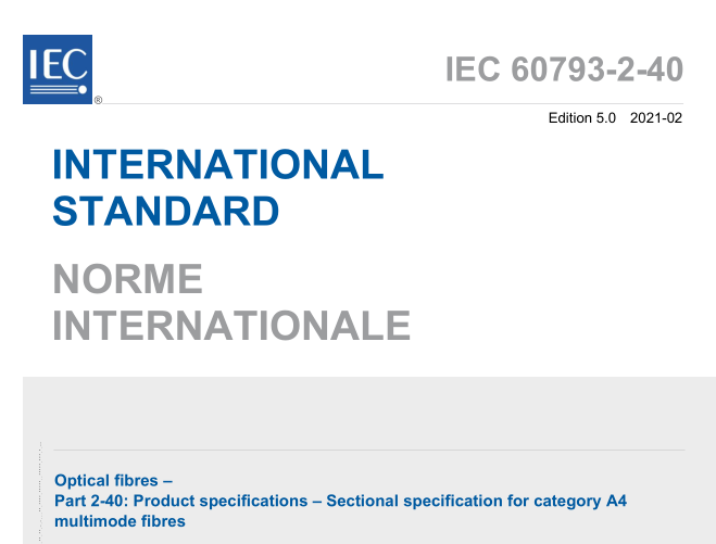 IEC 60793-2-40:2021 pdf download