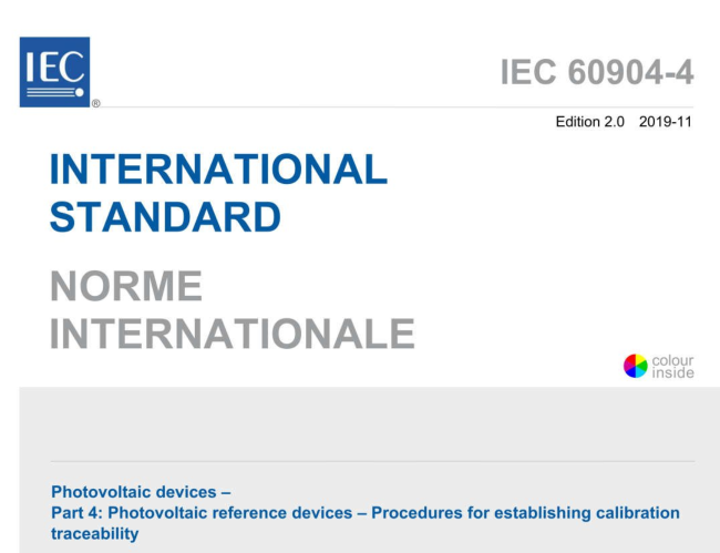 IEC 60904-4:2019 pdf download