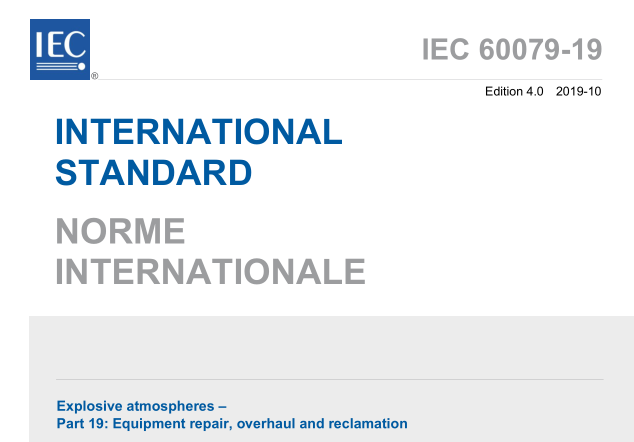 IEC 60079-19:2019 pdf download