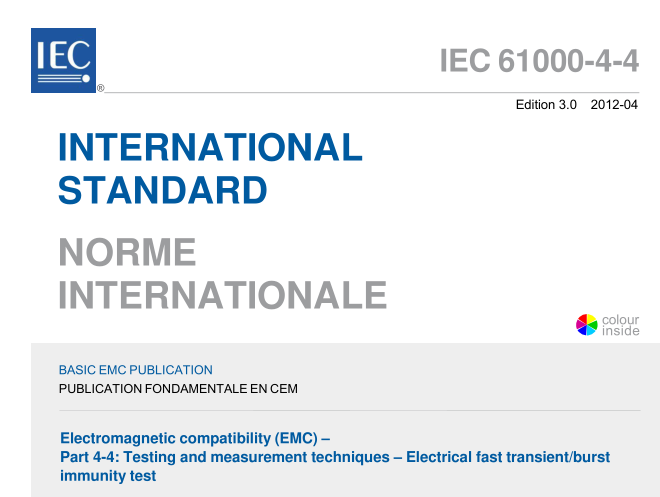 IEC 61000-4-4:2012 pdf download