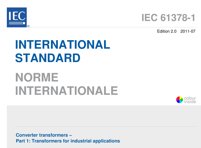 IEC 61378-1:2011 pdf download