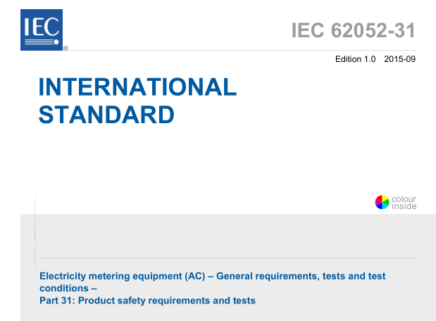 IEC 62052-31:2015 pdf download