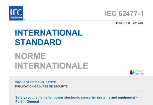 IEC 62477-1:2012 pdf download