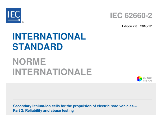 IEC 62660-2:2018 pdf download