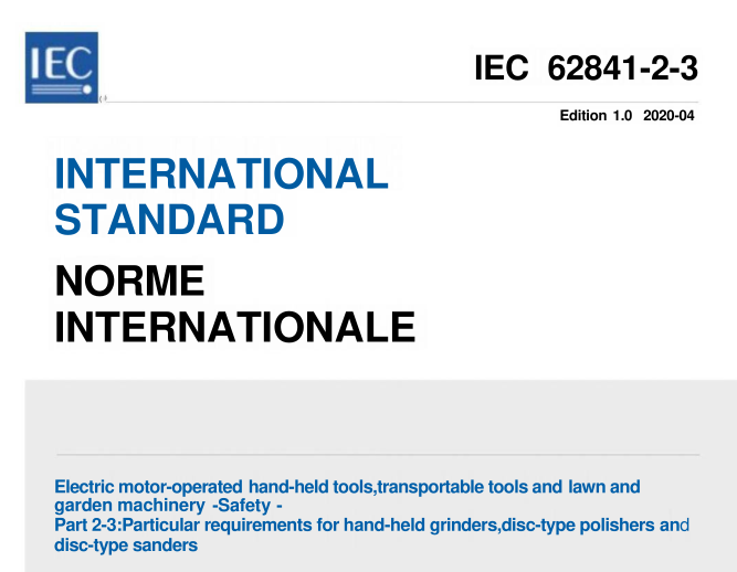 IEC 62841-2-3:2020 pdf download