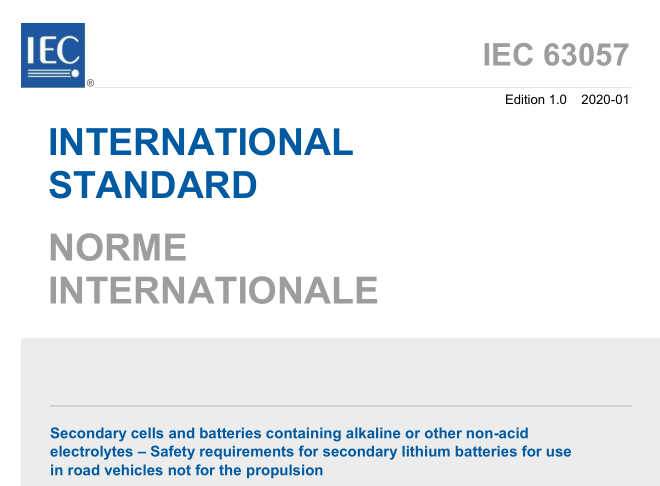IEC 63057:2020 pdf download