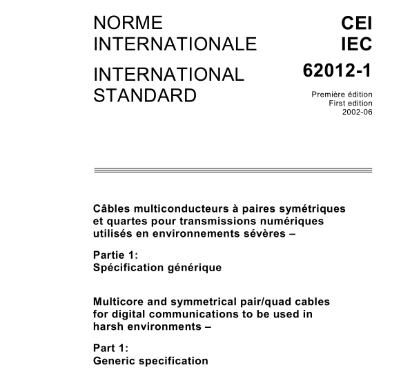 IEC 62012-1:2004 pdf download