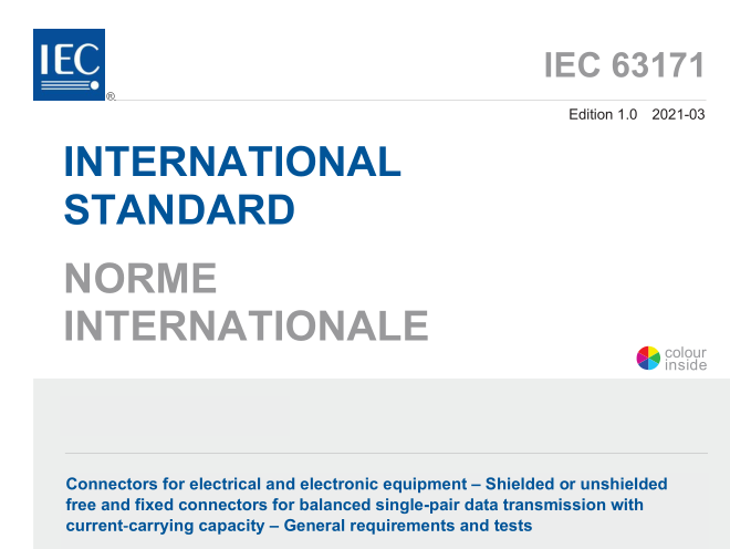 IEC 63171:2021 pdf download