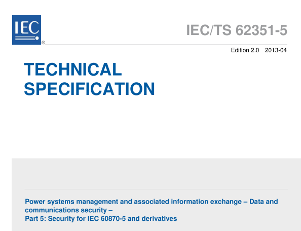 IEC TS 62351-5:2013 pdf download