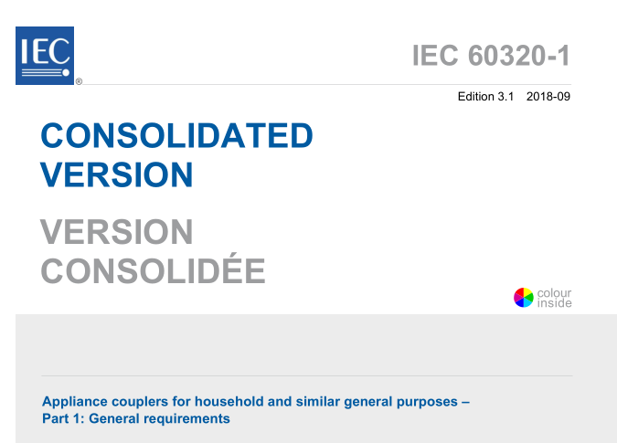 IEC 60320-1:2018 pdf download