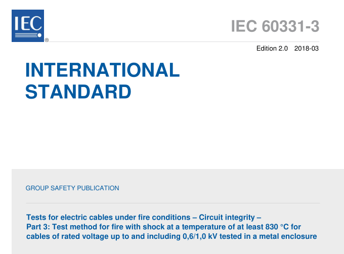 IEC 60331-3:2018 pdf download