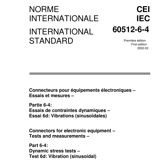 IEC 60512-6-4:2002 pdf download