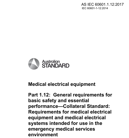 AS IEC 60601.1.12:2017 pdf download