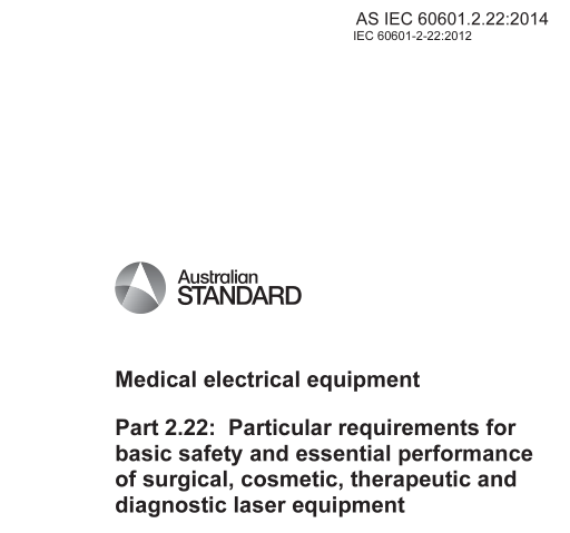 AS IEC 60601.2.22:2014 pdf download