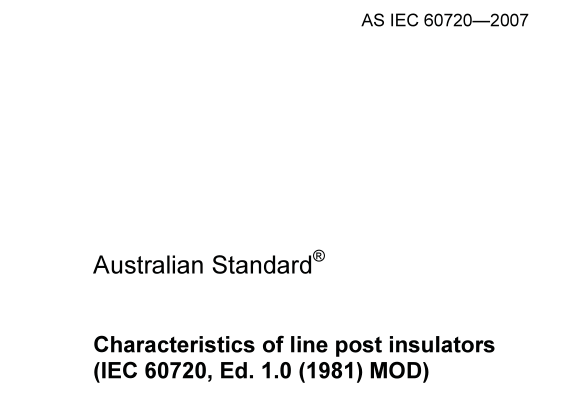 AS IEC 60720:2007 pdf download
