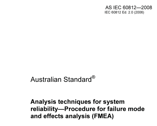 AS IEC 60812:2008 pdf download