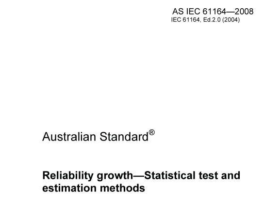 AS IEC 61164:2008 pdf download