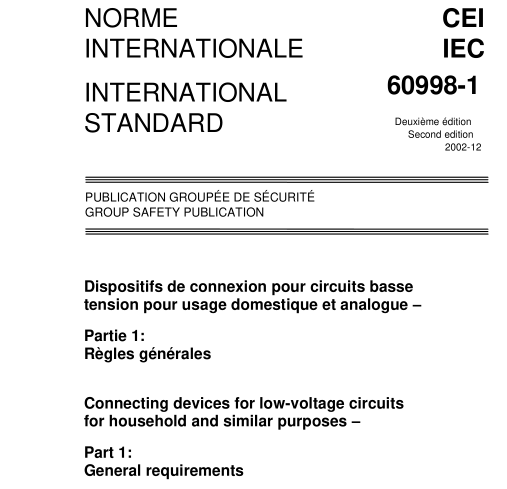 IEC 60998-1:2002 pdf download