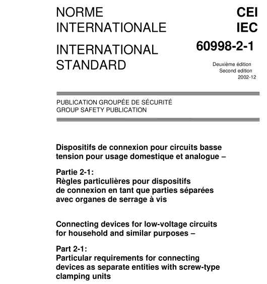 IEC 60998-2-1:2002 pdf download