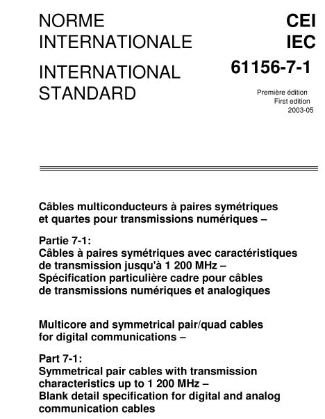 IEC 61156-7-1:2003 pdf download