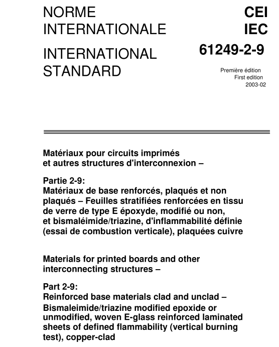IEC 61249-2-9:2003 pdf download