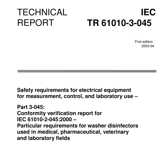 IEC TR 61010-3-045:2003 pdf download