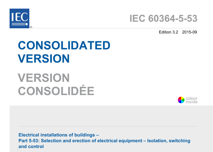 IEC 60364-5-53:2019 pdf download