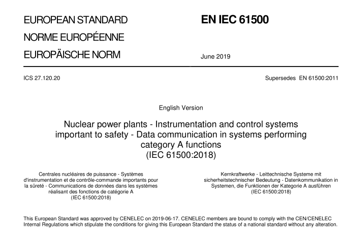 EN IEC 61500:2019 pdf download