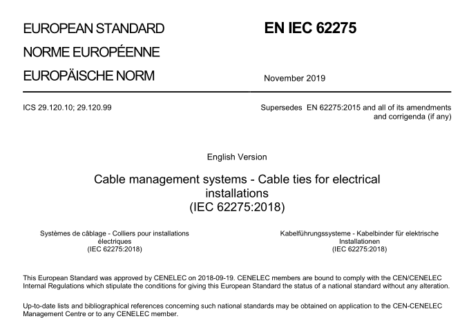 EN IEC 62275:2019 pdf download
