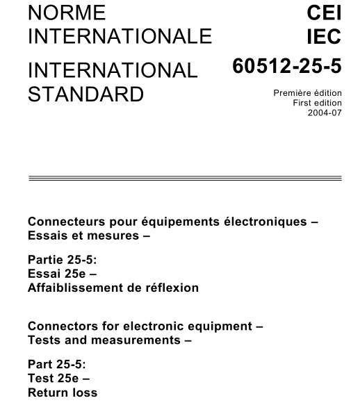 IEC 60512-25-5:2004 pdf download
