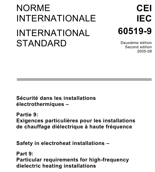 IEC 60519-9:2005 pdf download
