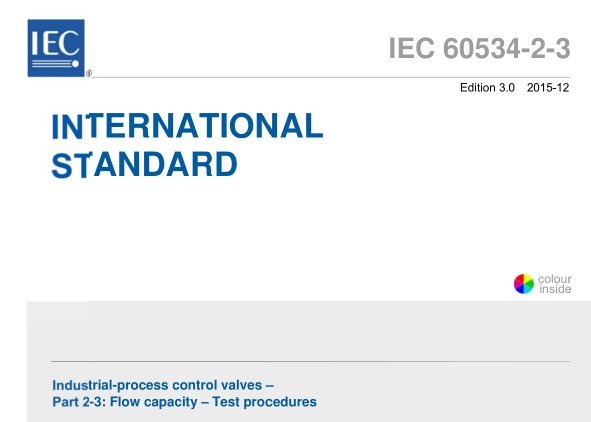 IEC 60534-2-3:2015 pdf download