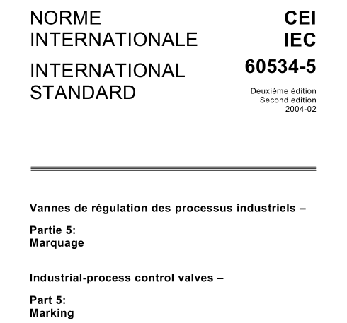 IEC 60534-5:2004 pdf download